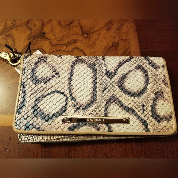 Brahmin Priscilla Pearl Lummus Leather Satchel with Matching Wallet - Picture 8 of 16